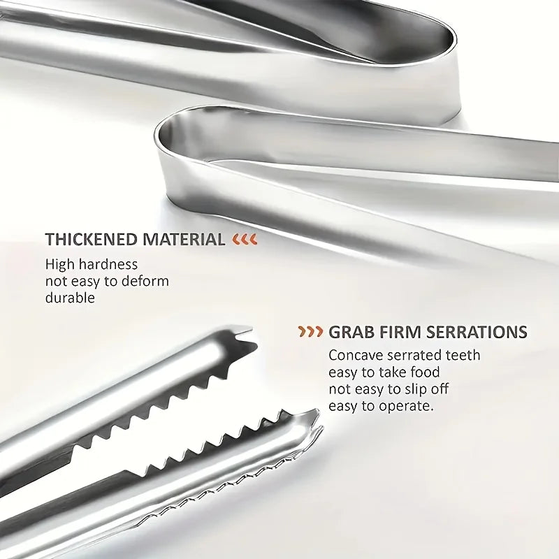 Stainless Steel Ice Tongs – Mini Bar, Sugar & Fruit Clip Bar Serving Tongs Nixie