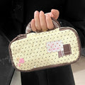 Retro Polka Dot Pencil Case – Large Capacity Stationery Pouch