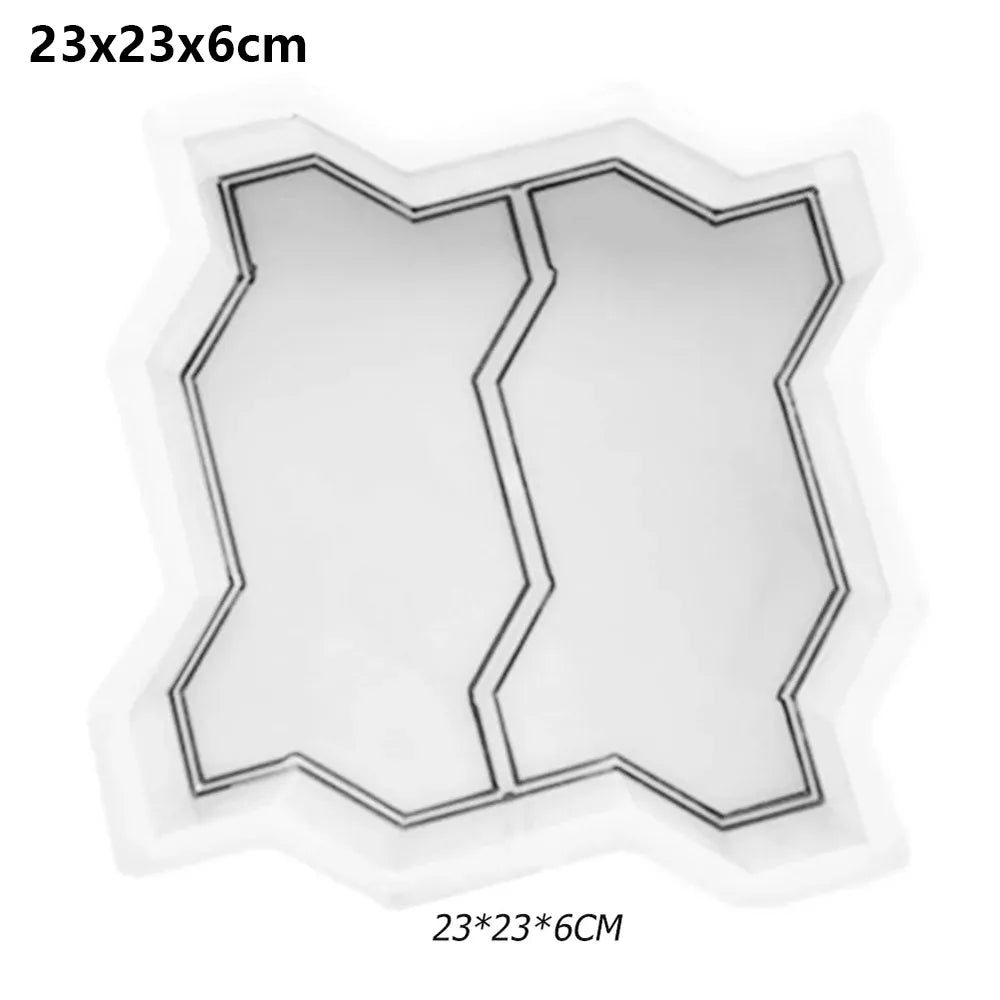 Reusable Concrete Stepping Stone Mould – 8 Shape & Double S