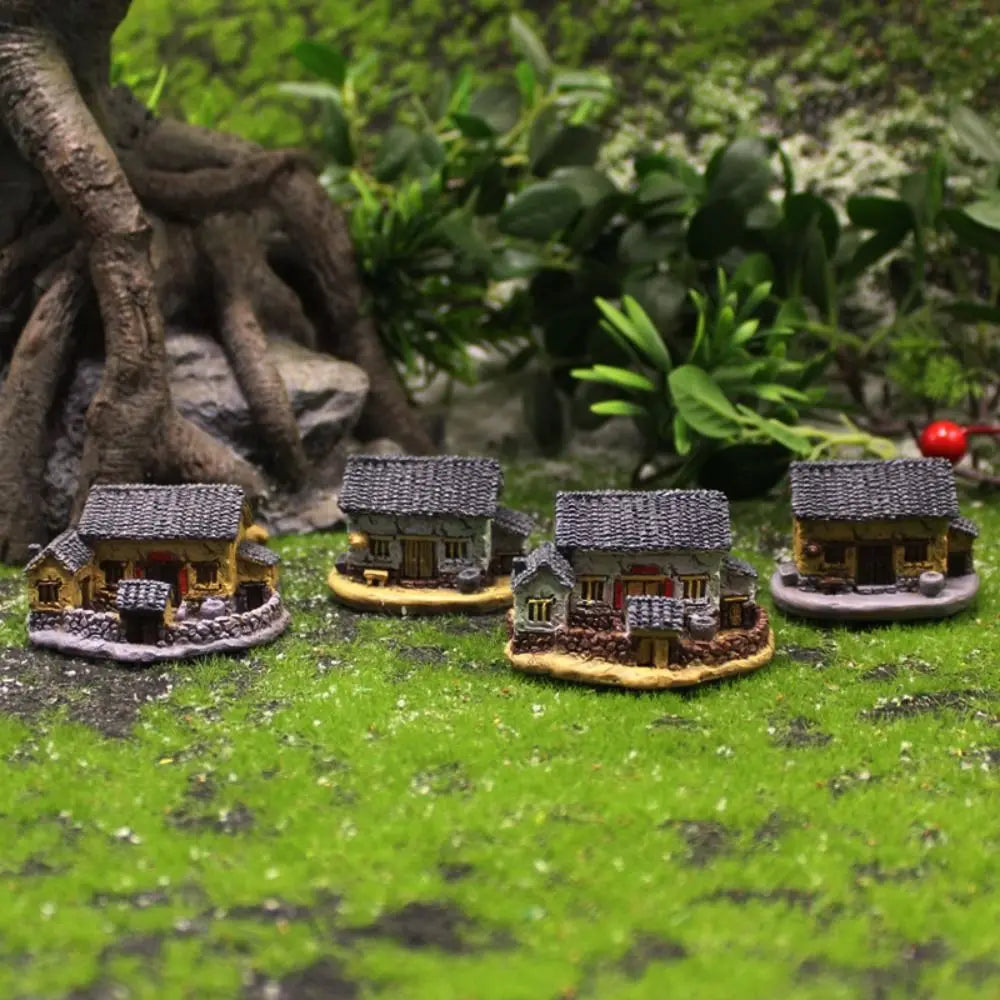 Resin Chinese Archway Miniature Figurine | DIY Home Decor Resin Miniature Figurine Nixie