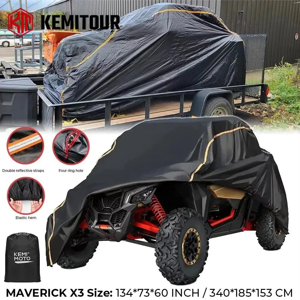 UTV Cover for Can-Am Maverick X3 2-Door 2017-2026 | KEMITOUR UTV Storage Cover Nixie Default Title