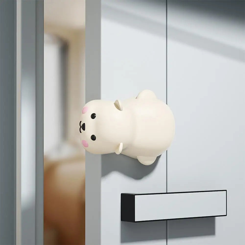 Silicone Door Pinch Guard – Cute Animal Door Slam Stopper