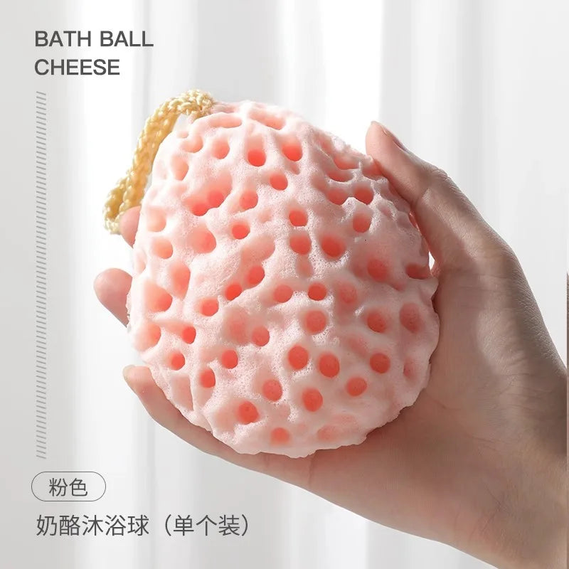 Soft Mesh Shower Sponge Ball – Body Exfoliating Scrub