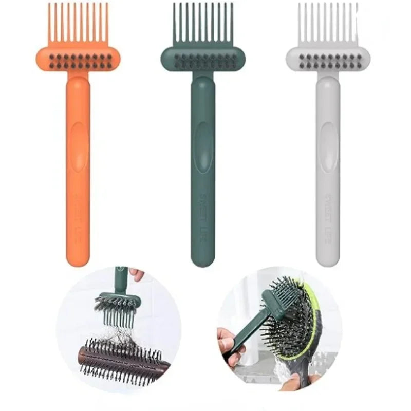 2-in-1 Comb Cleaning Brush – Mini Hair & Dust Remover Tool Comb Cleaning Brush Nixie