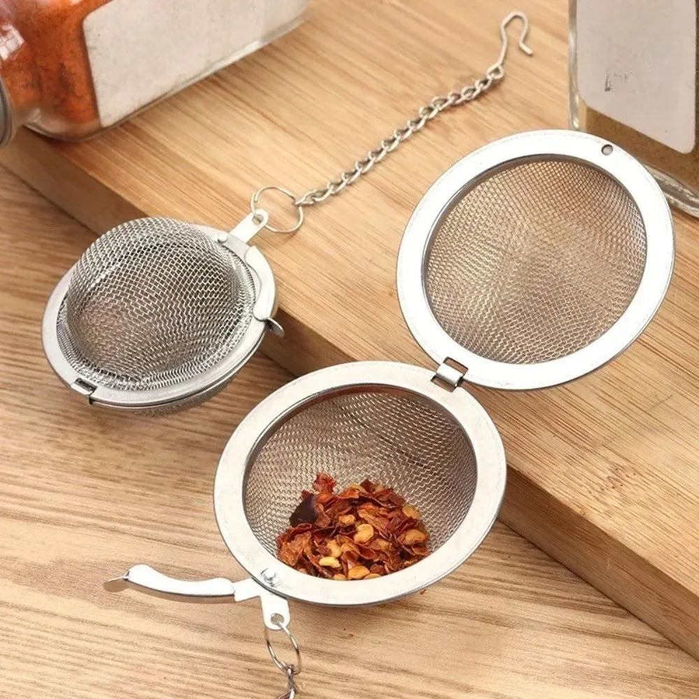 Stainless Steel Sphere Tea Ball Infuser & Spice Strainer