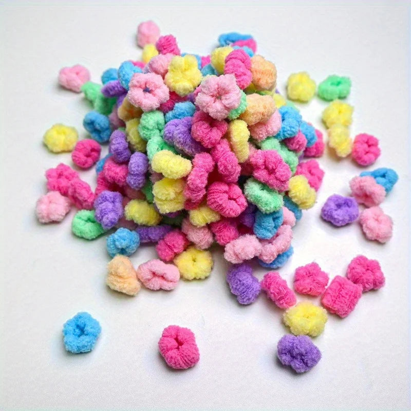 40pcs Mini Plush Elastic Pet Hair Bands – Puppies & Kittens Pet Hair Accessories Nixie