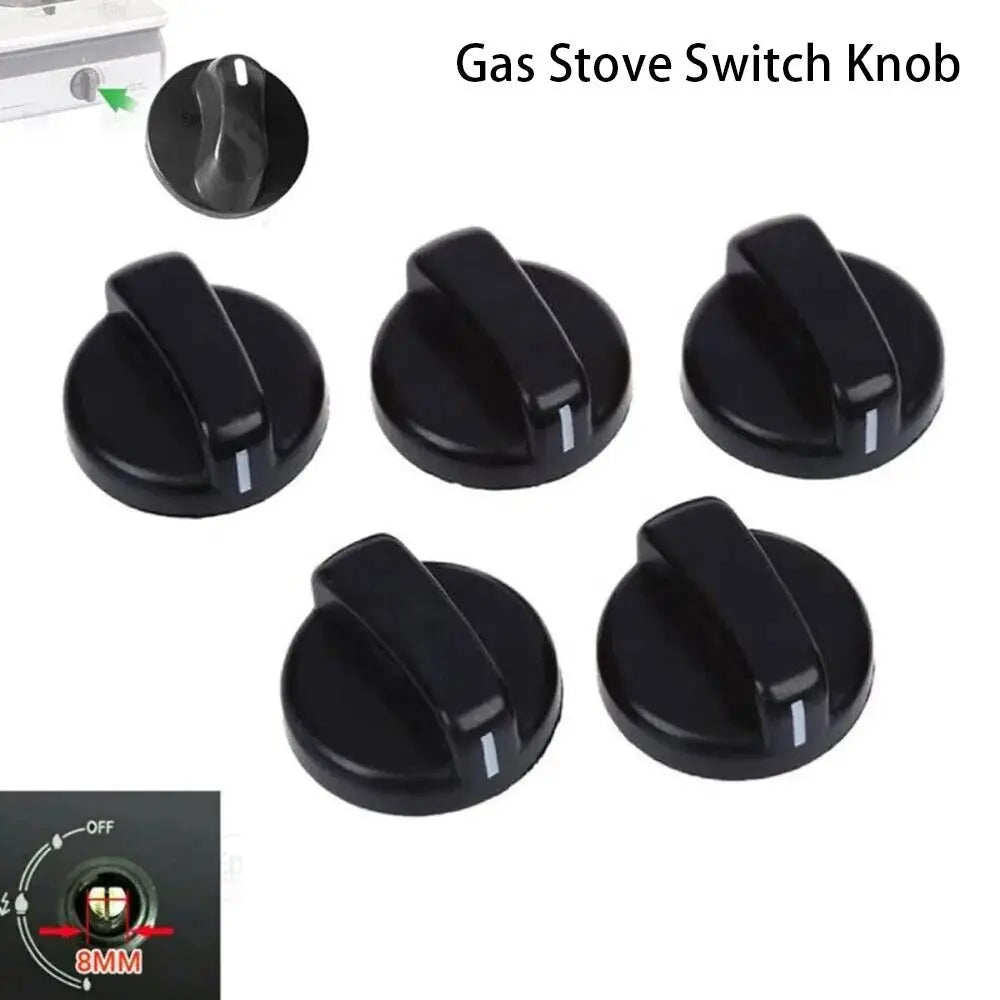 Gas Stove Control Knobs 8mm Replacement – 1, 2 or 5 Pack