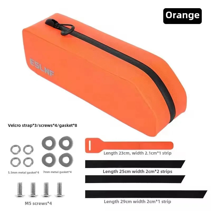 ESLNF Waterproof Bike Top Tube Bag – MTB & Road Cycling Cycling Frame Bag Nixie Orange