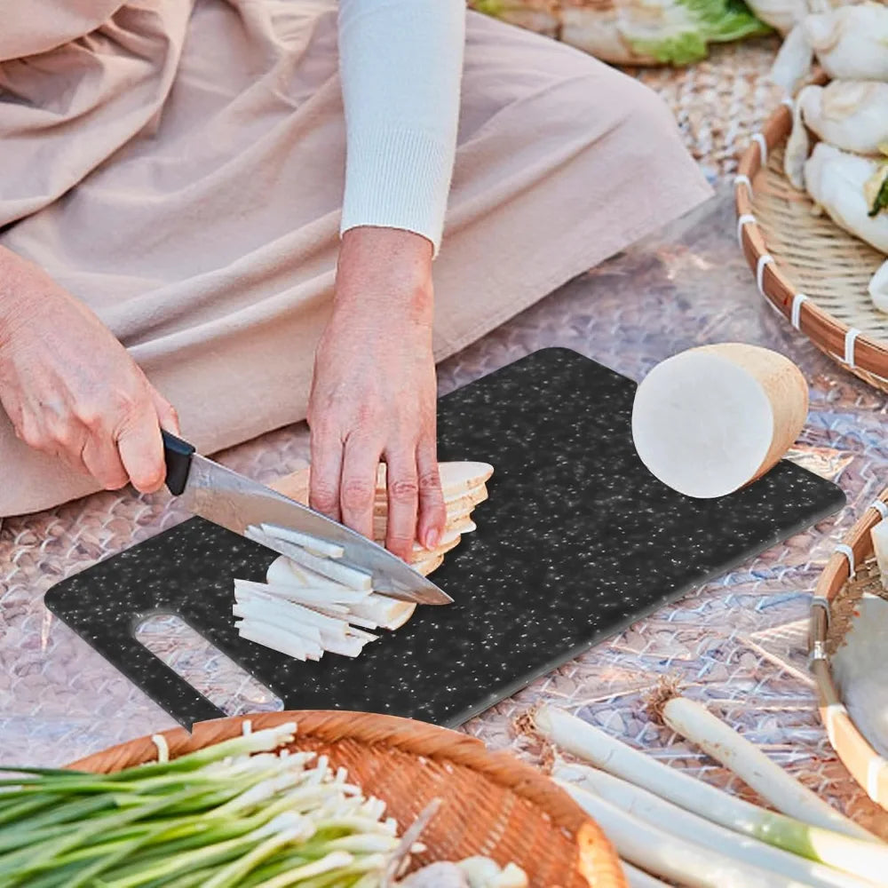 Non-Slip Granite Cutting Board with Easy Grip Handle | Nixie Cutting Board Nixie