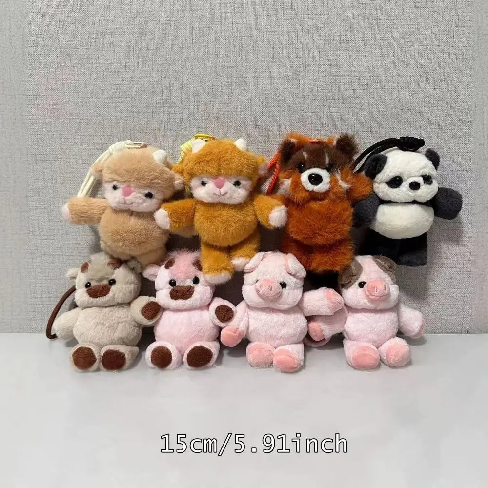 Cute Wiggly Pig Plush Keychain – Soft Stuffed Keyring Gift Plush Keychain Nixie