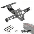 CNC Aluminum Motorcycle License Plate Bracket & Fender Eliminator License Plate Bracket Nixie Black