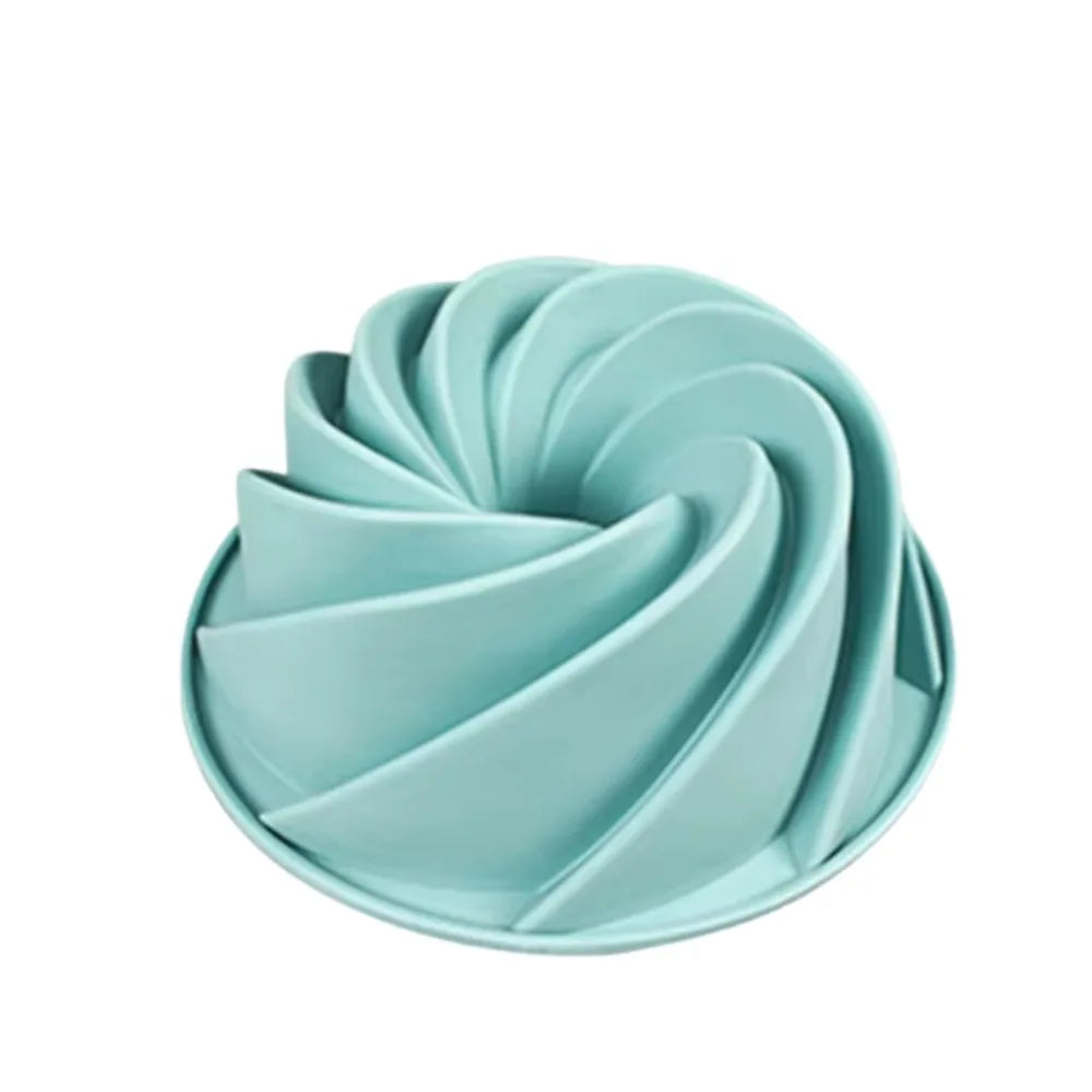 Silicone Fluted Tube Cake Mold – Baking & Airfryer Pan Silicone Cake Mold Nixie YH-134-Blue