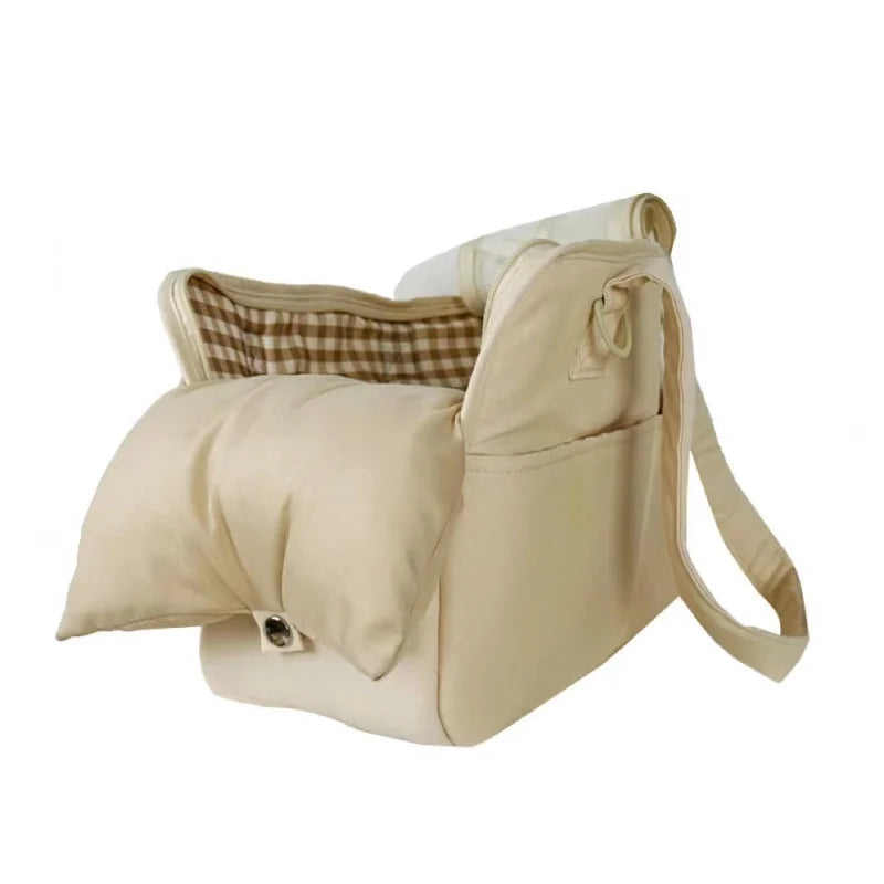 Portable Pet Carrier Shoulder Bag for Small Dogs & Cats Pet Carrier Bag Nixie beige bag pillow S China Mainland