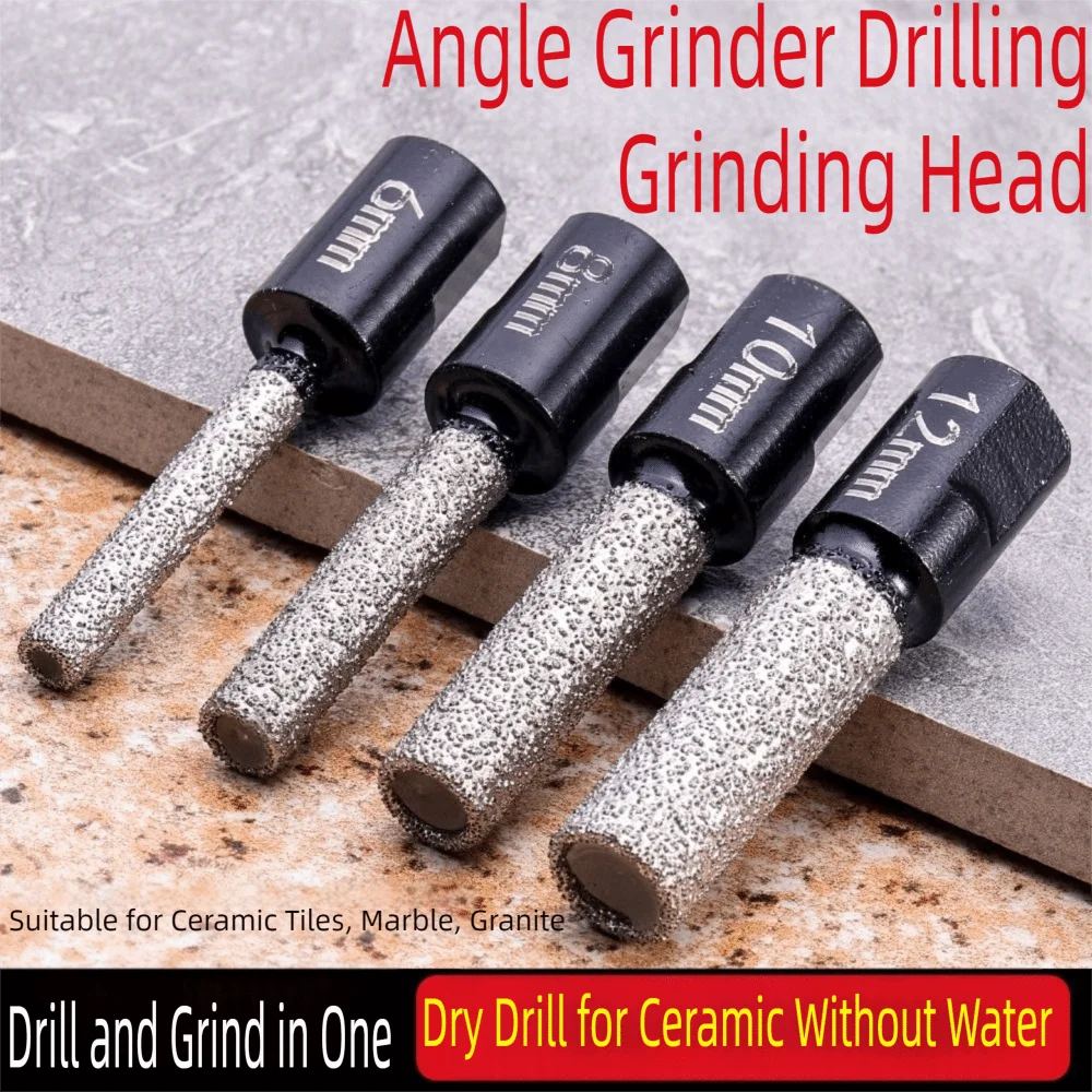 M10 Diamond Brazed Tile Drilling Bit 6-12mm | Angle Grinder Diamond Drill Bit Nixie