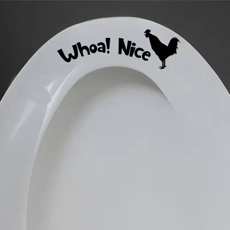 Rooster Toilet Seat Sticker – Removable Bathroom Decal 2 Pcs Bathroom Decal Sticker Nixie Default Title