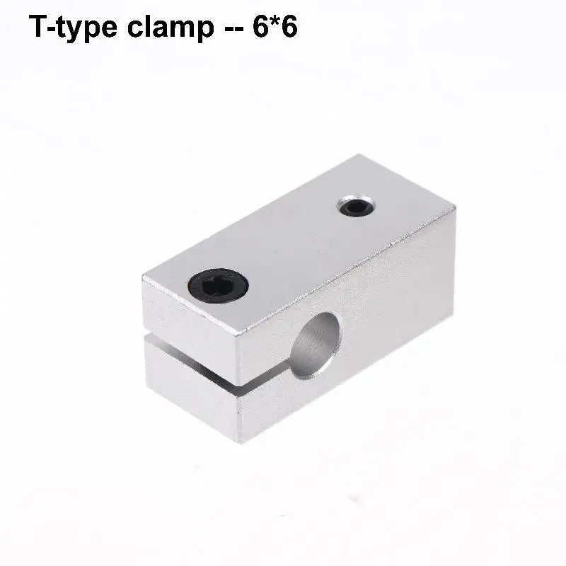 T-Type Optical Axis Cross Block Aluminum Shaft Clamp Connector