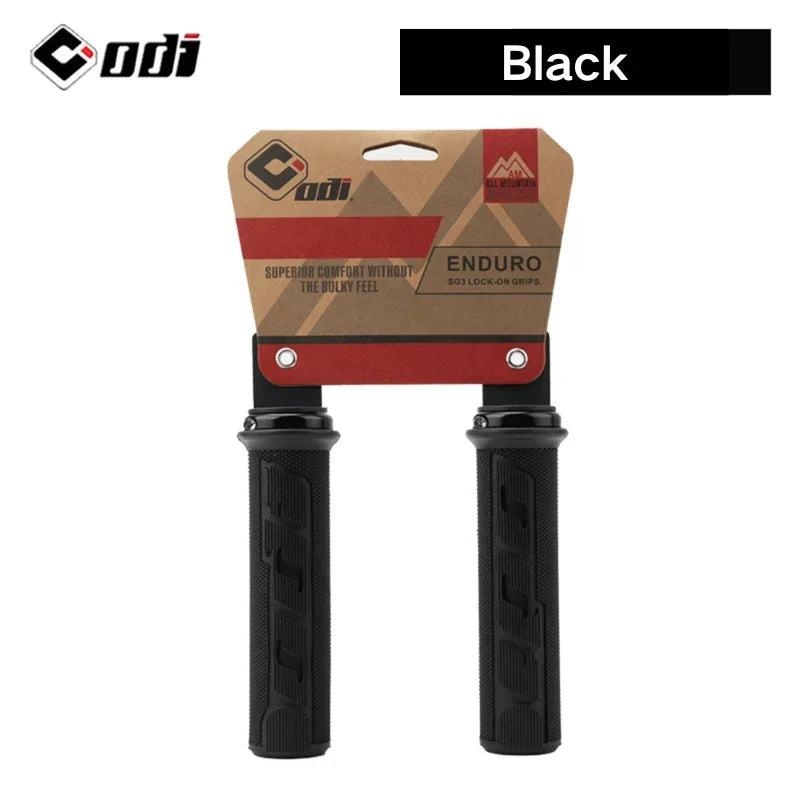 ODI Lock-On MTB Bike Grips – Non-Slip BMX Handlebar Grips Bicycle Handlebar Grips Nixie BLACK