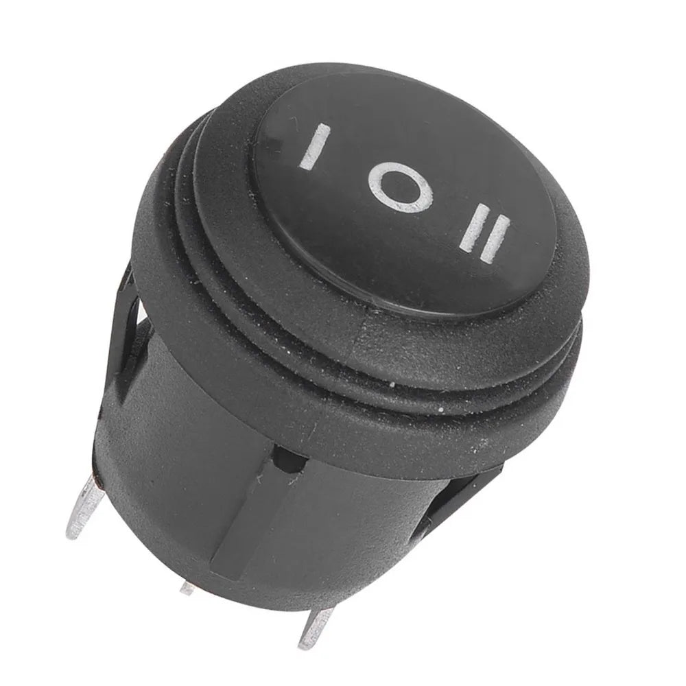 5PCS Black SPDT Rocker Switch 3-Position 10A 125V Waterproof Rocker Switch Nixie