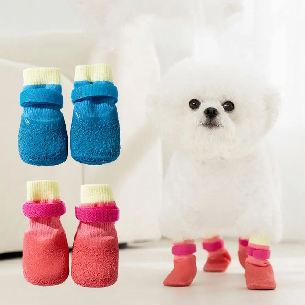 4Pcs Non-Slip Waterproof Dog Shoes – Breathable Puppy Boots Dog Boots Nixie
