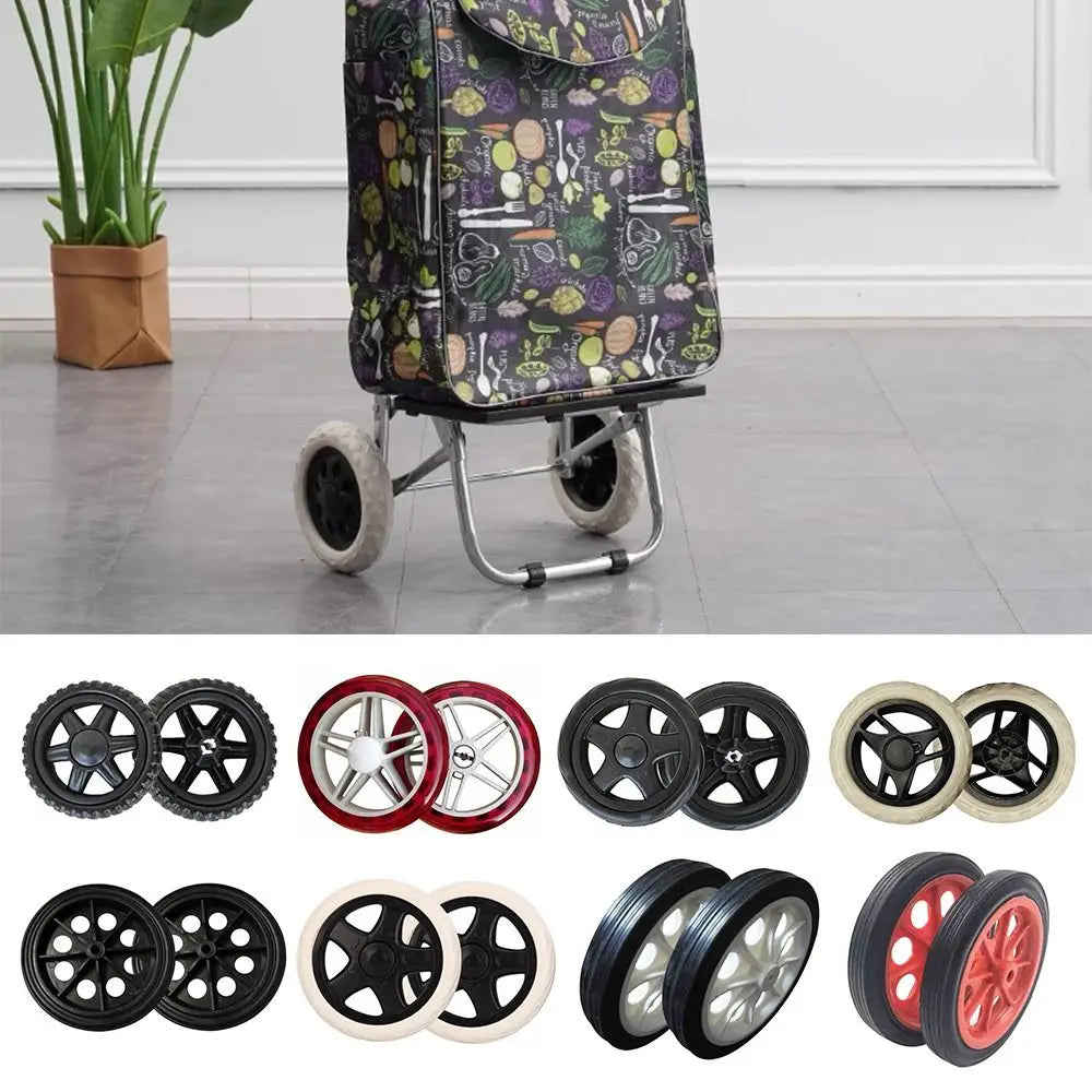 Replacement Shopping Cart Caster Wheels Anti-Slip 2pcs Replacement Cart Wheels Nixie