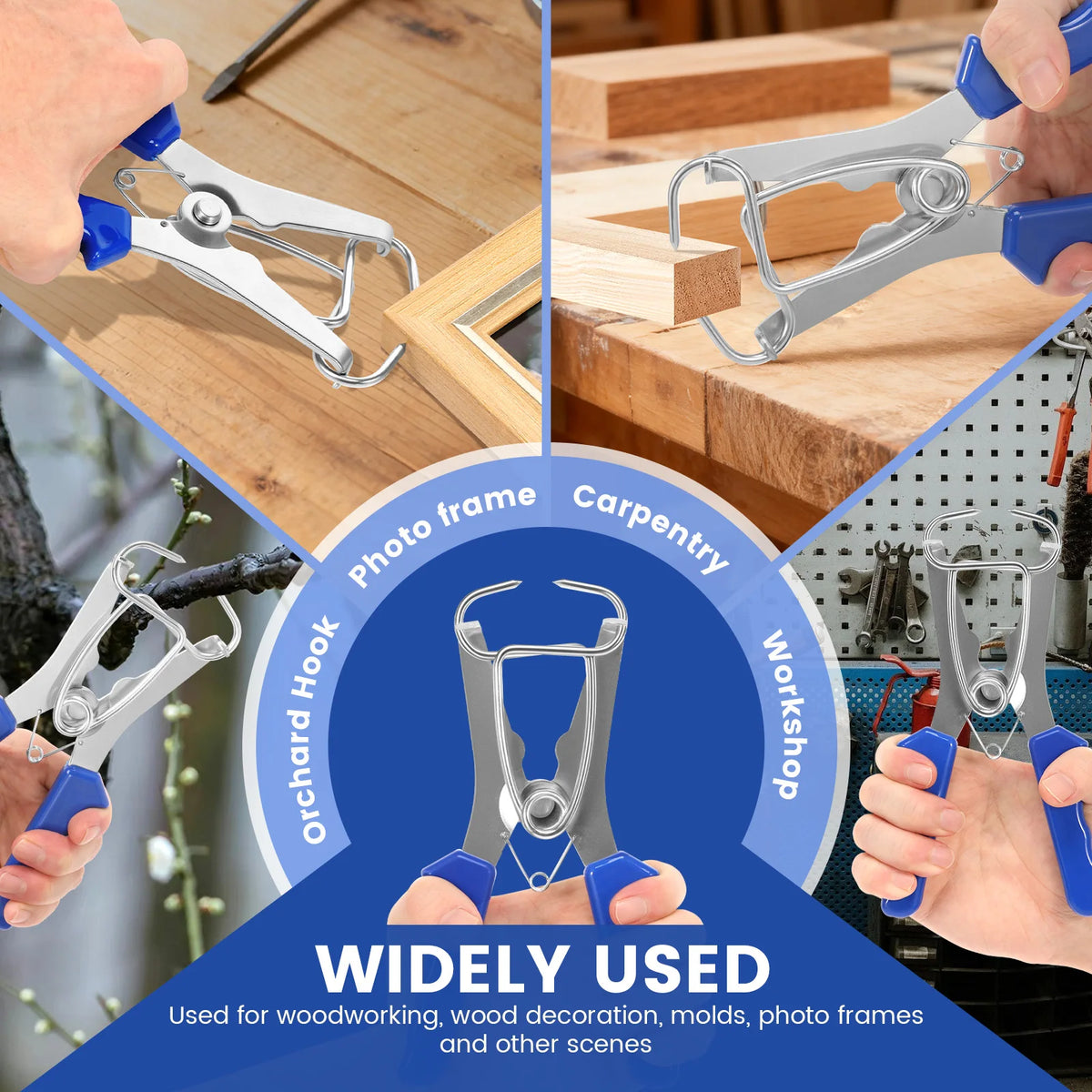 Miter Spring Clamp & Pliers Kit – 24pc Woodworking Set Woodworking Clamp Kit Nixie