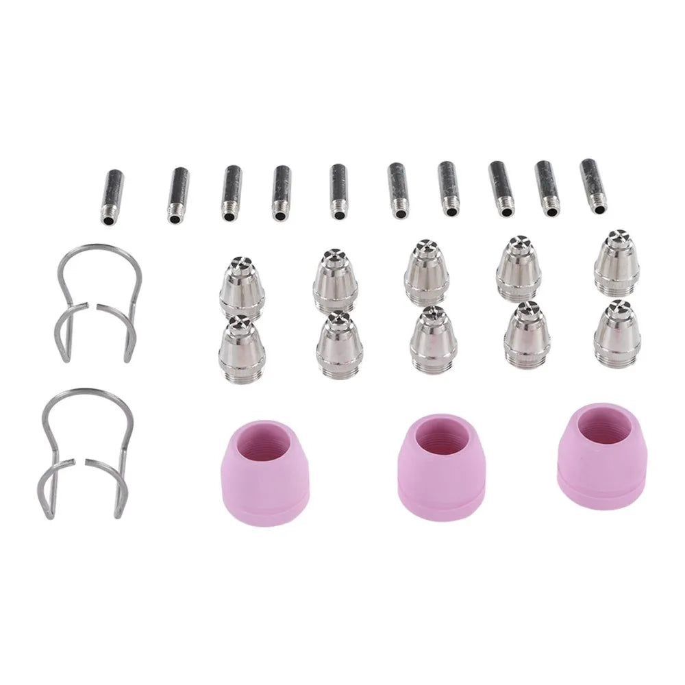 25pc Plasma Cutter Consumables Kit – Electrodes & Nozzles