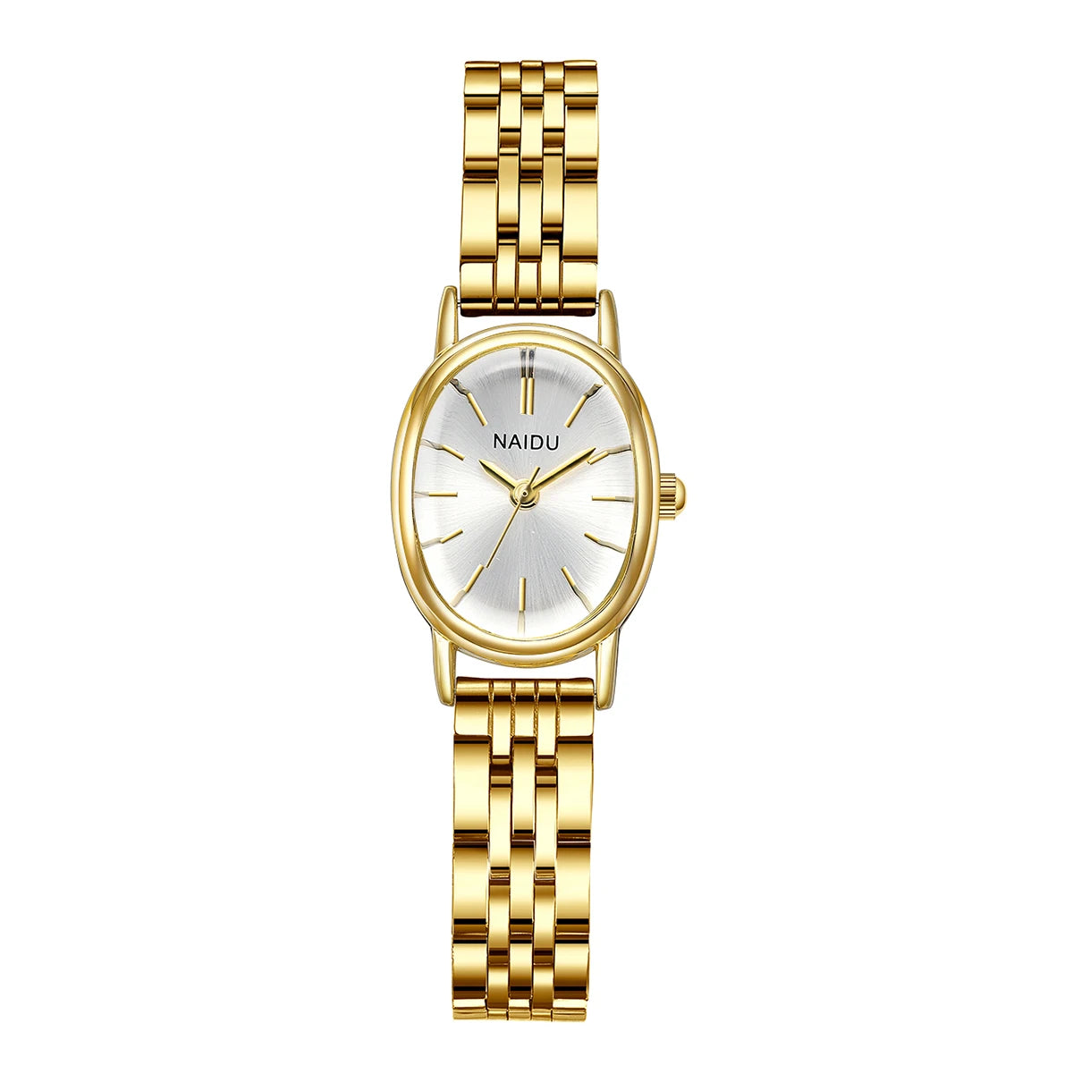Naidu Artistic Quartz Fashion Watch – Numberless Dial Fashion Quartz Watch Nixie WHITE