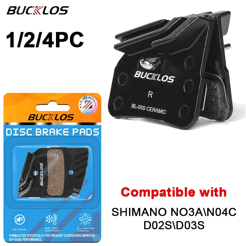 BUCKLOS Ceramic Disc Brake Pads for Shimano N03A N04C D03S Disc Brake Pads Nixie