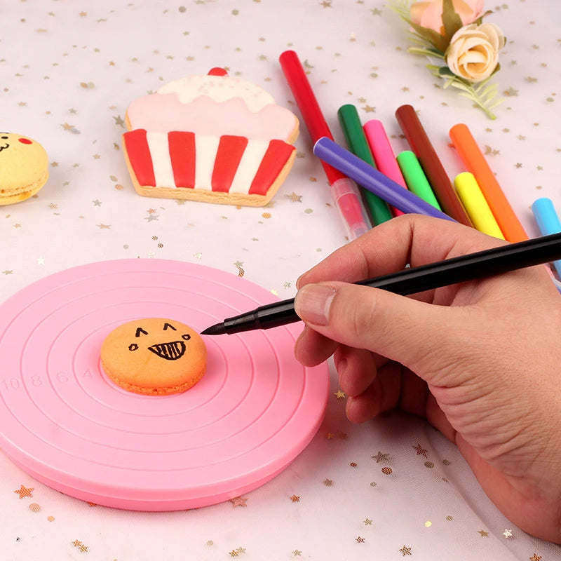 Mini Fondant Cake Turntable Rotating Anti-Skid Stand | Nixie Cake Decorating Stand Nixie