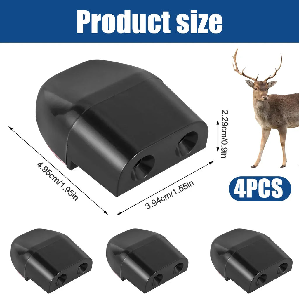 4-Pack Deer Warning Whistles – Weather-Resistant Animal Alert Car Animal Alert Nixie