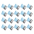 Transparent Push Clips with Storage Case | 20 or 40 Pcs Binder Clips Set Nixie Blue 40pcs
