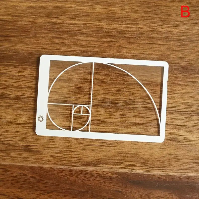 Fibonacci Golden Ratio Viewfinder Composition Ruler 1 or 3 Pcs Photography Composition Tool Nixie B
