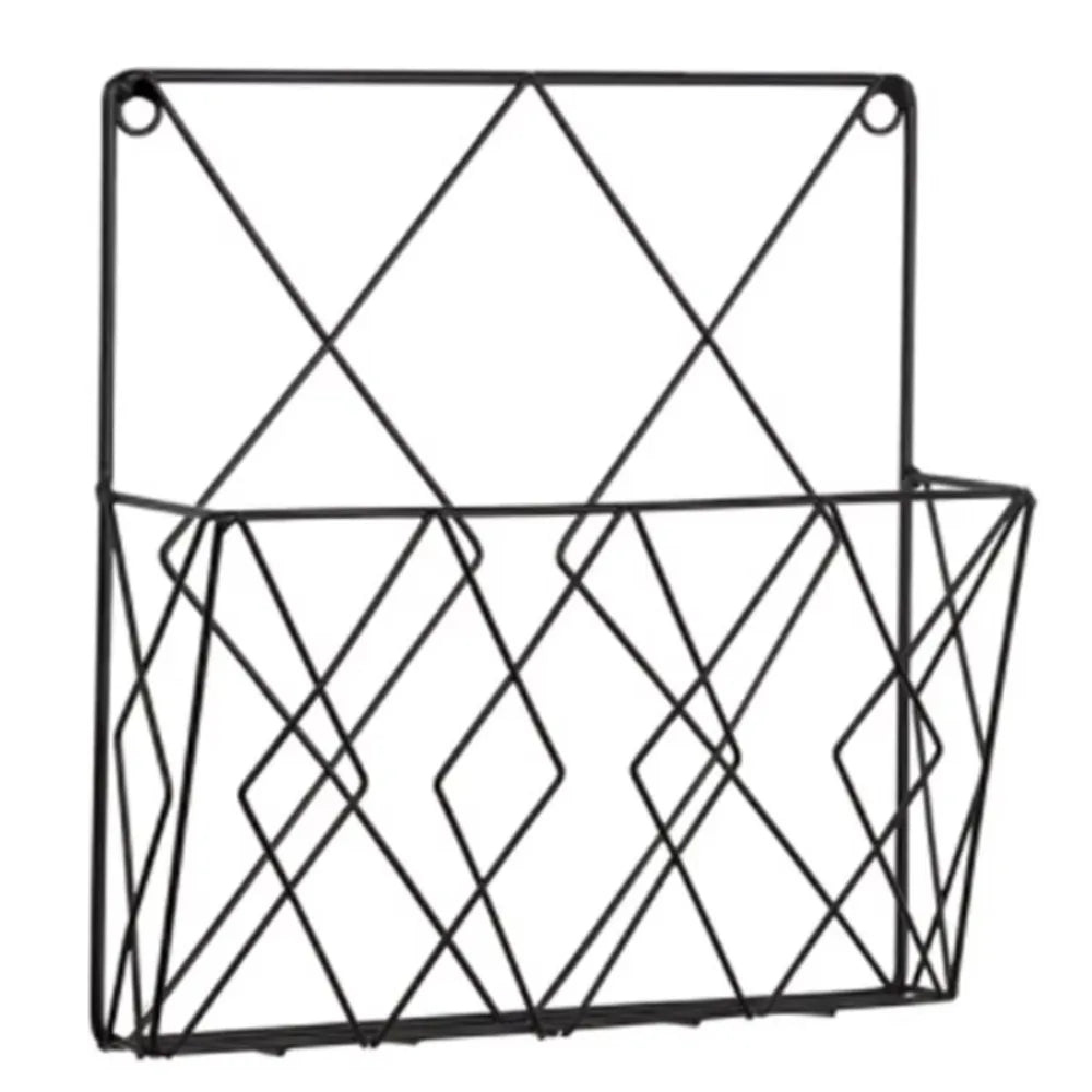 Metal Wall-Mounted Magazine Holder & Storage Rack | Iron