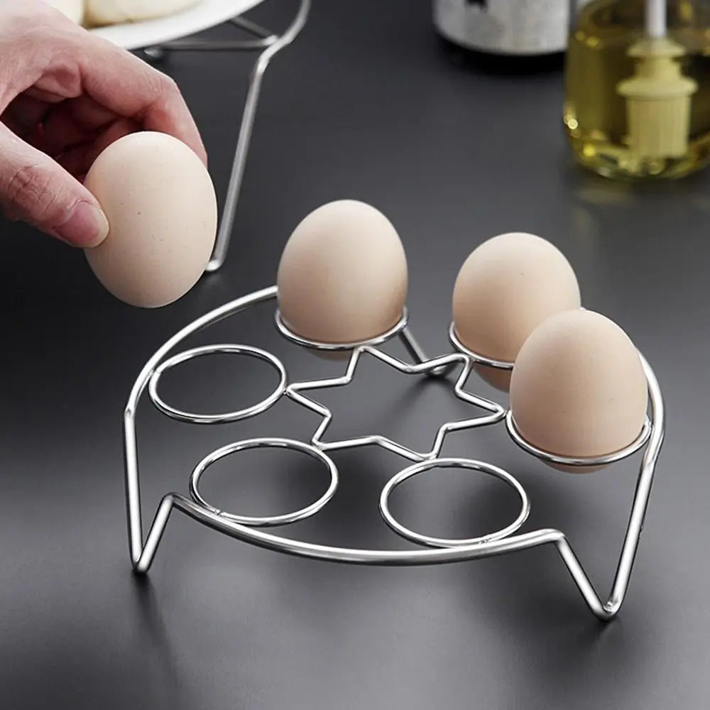 7-Egg Stainless Steel Steamer Rack for Pressure Cooker Egg Steamer Rack Nixie