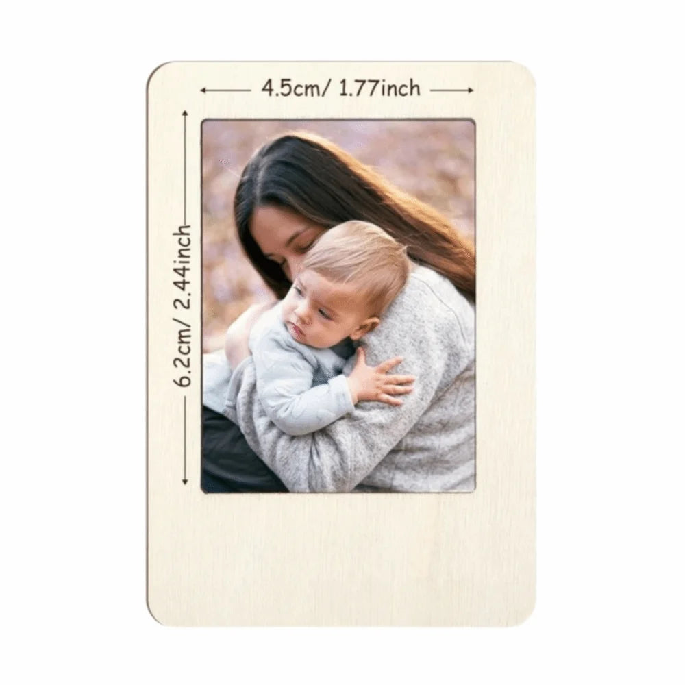 DIY Wooden Picture Frames Set with Markers & Stickers – 12 Pack