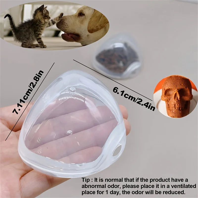 2-Piece Portable Pet Snack Box for Dog & Cat Training Walks Pet Treat Container Nixie