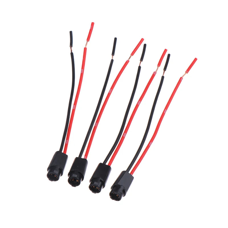 5Pcs T5 LED Bulb Socket Holder & Extension Cable Harness