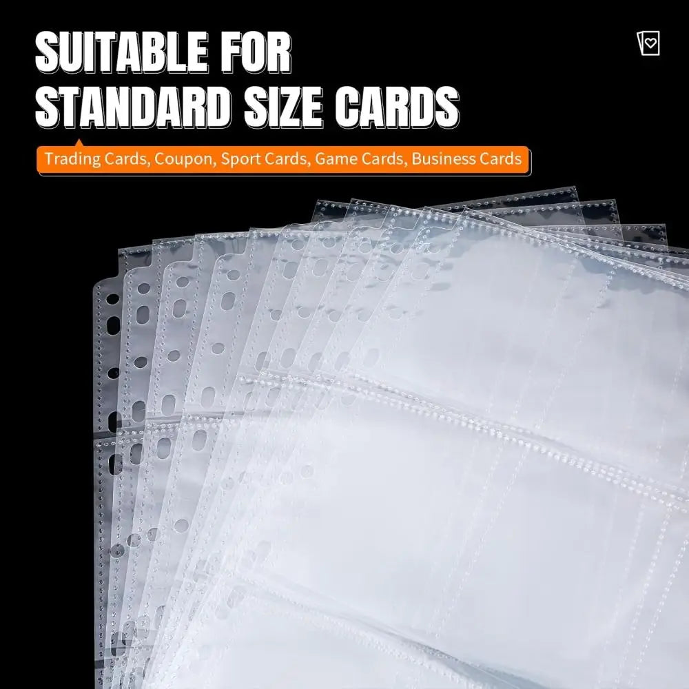 A4 Acid-Free PP Binder Sleeves – Multi-Pocket Photo Card Storage Binder Sleeve Sheets Nixie