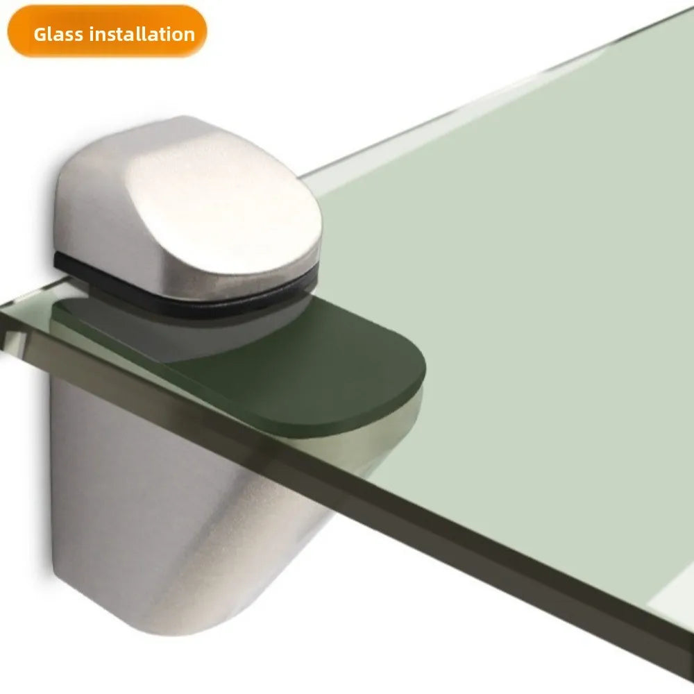 Zinc Alloy Adjustable Glass Shelf Clamps 1-22mm Bracket