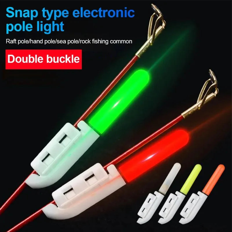 LED Fishing Rod Tip Lights CR425 Waterproof Night Fishing 3/5 Pack Fishing Rod Light Nixie