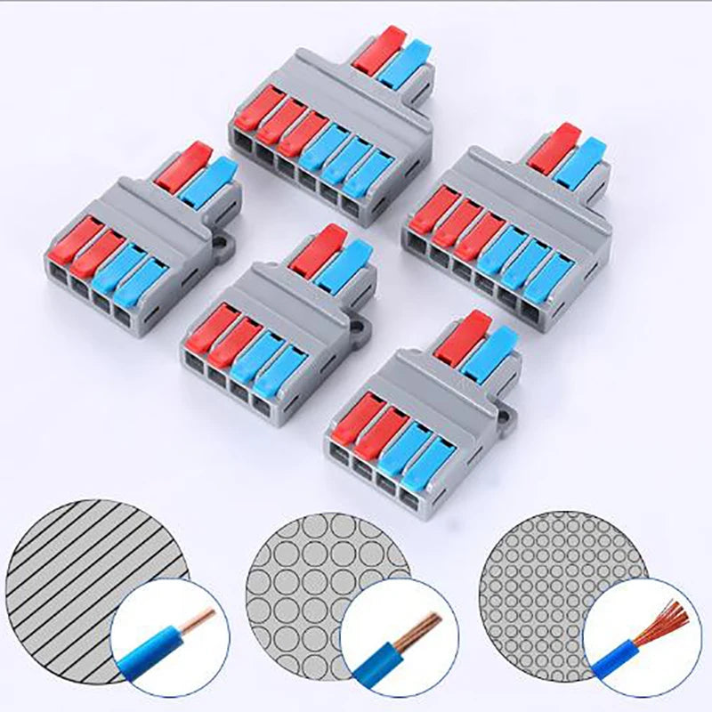 Quick Splitter 2-In 4/6-Out Wire Connector – Universal Cable Wire Connector Splitter Nixie