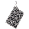 Stainless Steel Chainmail Scrubber for Cast Iron & Cookware Chainmail Scrubber Nixie Black