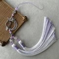 Chinese Style Alloy Fan Tassel Pendant – DIY Hanging Ornament Tassel Pendant Ornament Nixie 5
