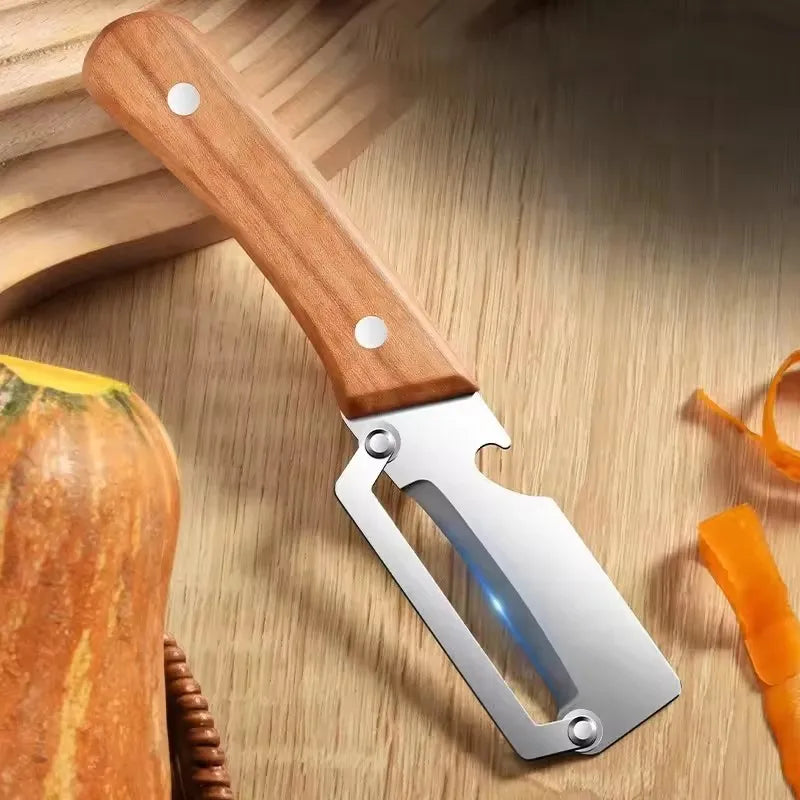 Stainless Steel Peeler with Wooden Handle | Fruit & Veggie Vegetable Peeler Nixie