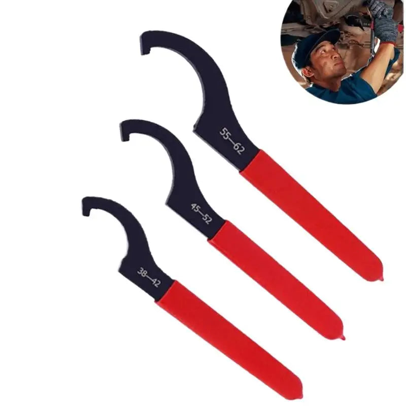C-Type Hook Wrench Spanner for Round Nuts – 38-62mm