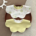 Nixie Reversible Baby Bib | Soft Cotton, Snap, Antibacterial Baby Drool Bib Nixie Fruit Trees
