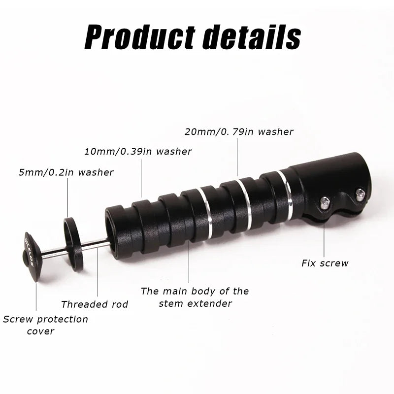 BUCKLOS Bike Handlebar Stem Height Extender | Alloy Riser Bike Stem Extender Nixie