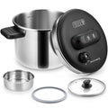 Stainless Steel Pressure Cooker 6L & 8L | Induction Compatible Pressure Cooker Nixie silver 6L