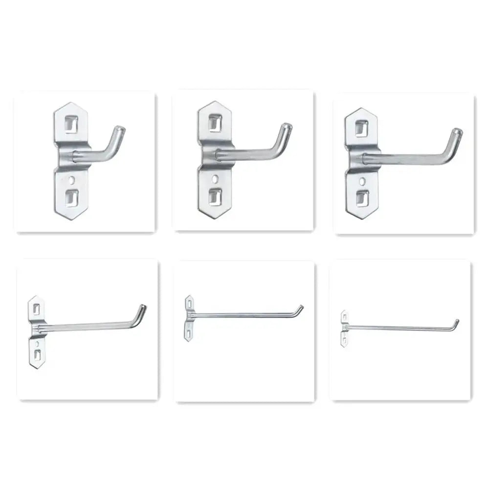 Steel Pegboard Hook Wall Mount Oblique Hanger 25–200mm Pegboard Wall Hook Nixie