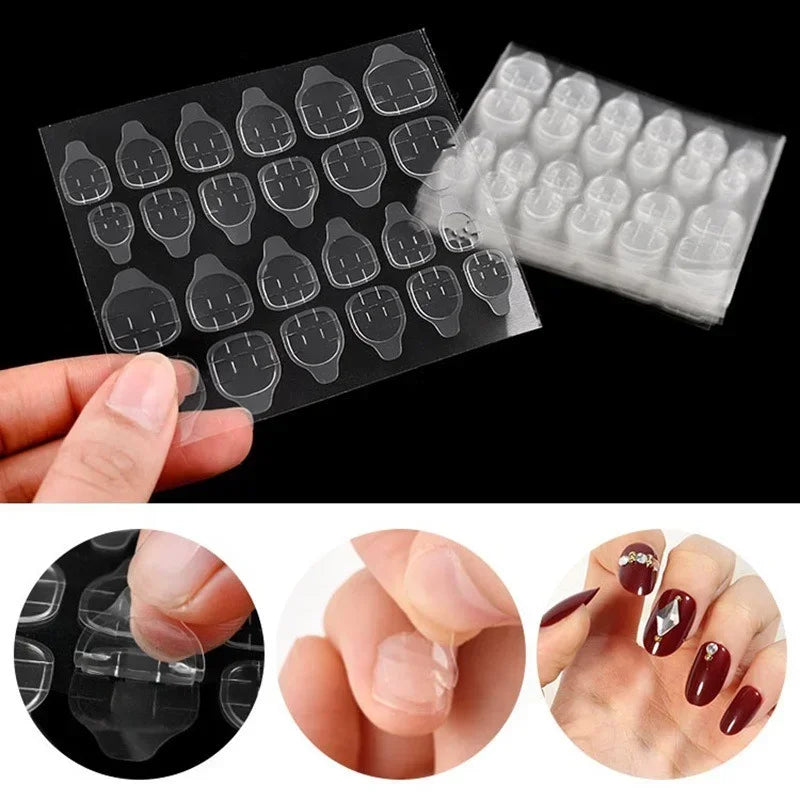 Double-Sided Nail Jelly Glue Adhesive Tabs 240pcs – Press-On Nail Adhesive Tabs Nixie